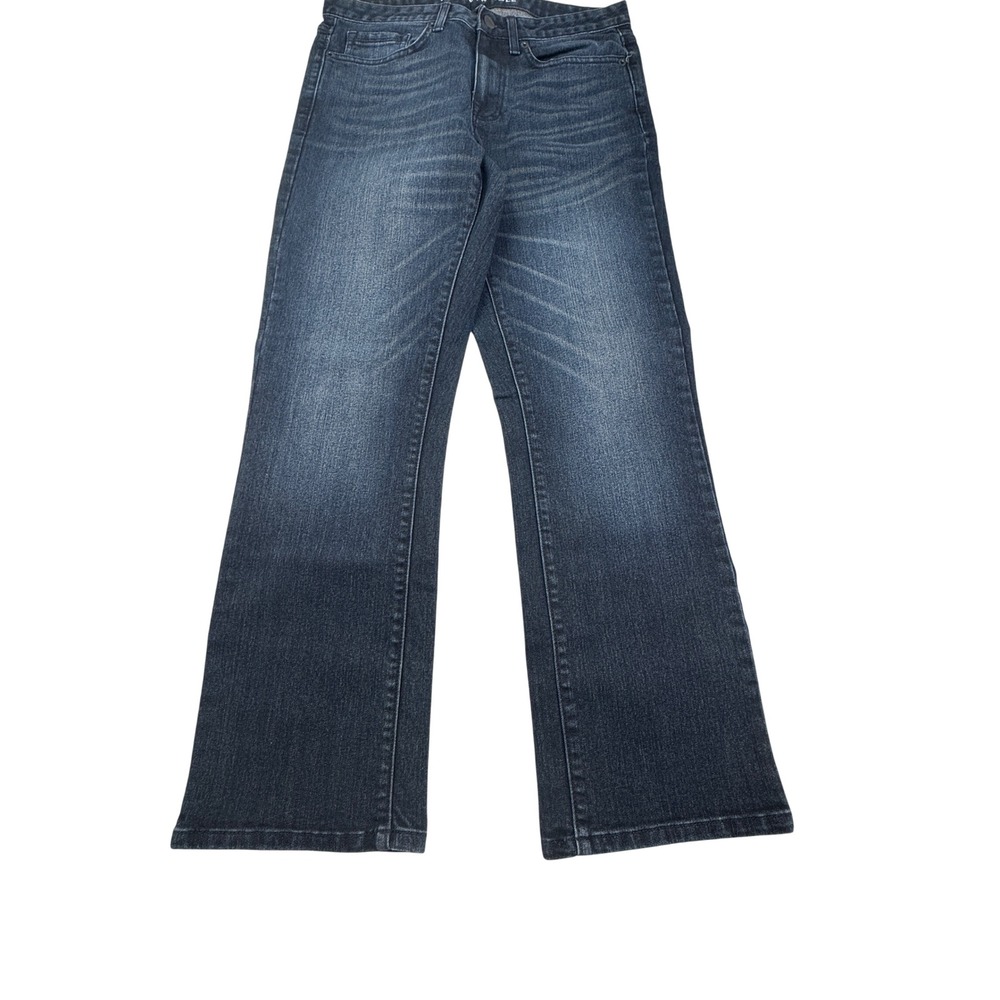 Kenneth Cole Mens Dark Wash Straight Leg Stretch Blue Jeans Size 30/29